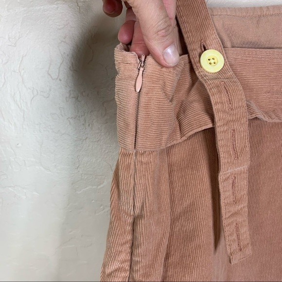 Arthur Australia Peach Corduroy Shift Mini Dress - Picture 5 of 11